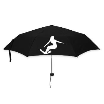 Surfergirl - Surf - Planche de surf - Parapluie standard - noir - Devant