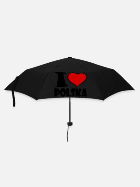 I Love Polska - I love Poland - Umbrella (small) - black