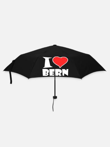 Bern - Regenschirm (klein) - Schwarz