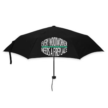 idée cadeau idée cadeau dictons drôles couper du bois - Parapluie standard - noir - Devant