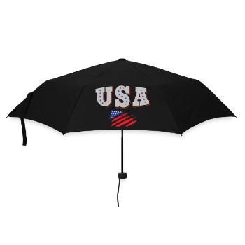 USA Soccer Jersey Drapeau américain - Parapluie standard - noir - Devant