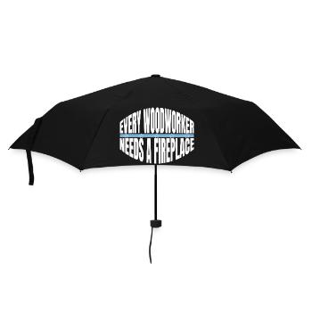 carpenter funny tshirts bingo hall tshirts - Regenschirm (klein) - Schwarz - Vorne