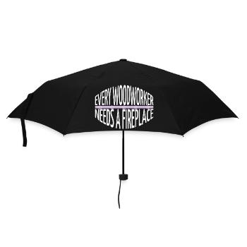marteau-piqueur couper bois funshirt bday charpentier drôle - Parapluie standard - noir - Devant