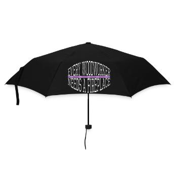 citation drôle charpentier drôle menuisier daddesign - Parapluie standard - noir - Devant