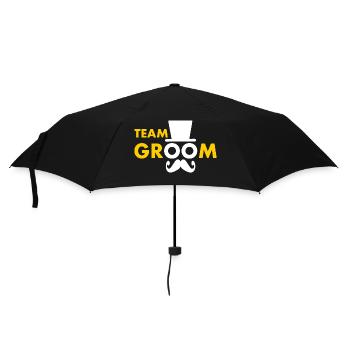 Team groom - Parapluie standard - noir - Devant