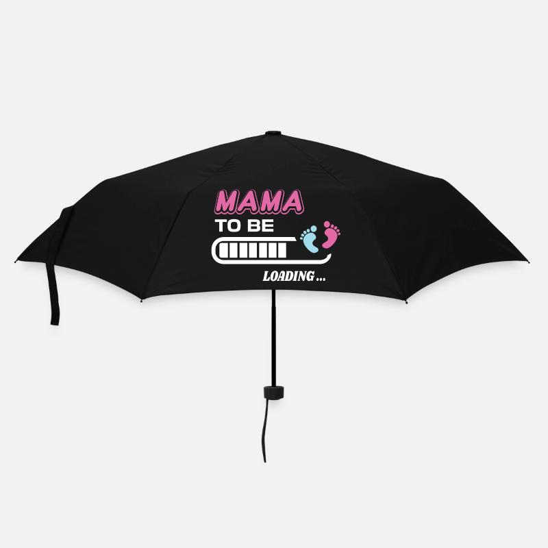 zukünftige Mutter. Warten Sie auf Geburtsgeschenk - Regenschirm (klein) - Schwarz