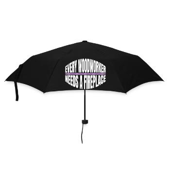 idée cadeau drôle de menuiserie papaconstruction de conception - Parapluie standard - noir - Devant