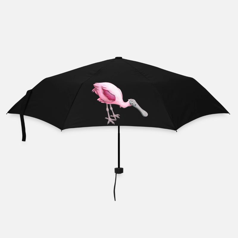 rosa Löffler - Regenschirm (klein) - Schwarz