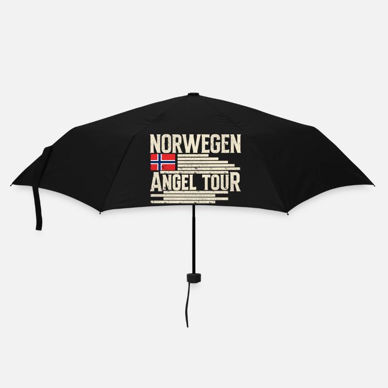 Norwegen Angeltour - Regenschirm (klein) - Schwarz