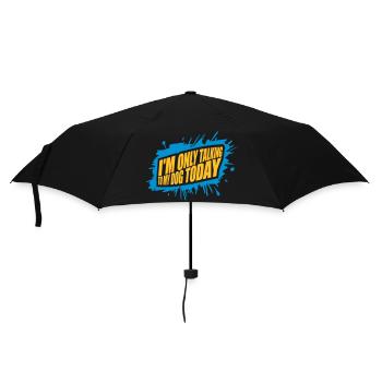 only talking to dog - Umbrella (small) - black - Front