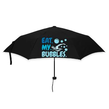 Eat My Bubbles Schwimmteam Schwimmer Lustig Schwim - Regenschirm (klein) - Schwarz - Vorne