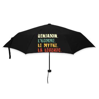 Benjamin l homme le mythe la légende - Parapluie standard - noir - Devant