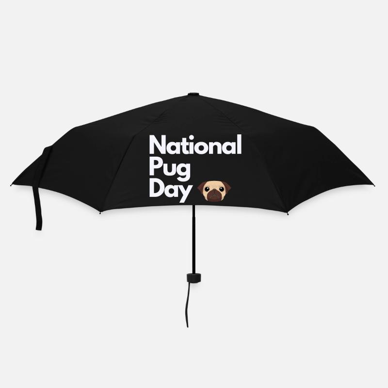 National Pug Day Mops - Umbrella (small) - black