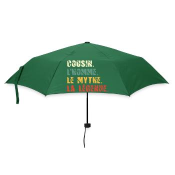 cousin l homme le mythe la légende / humour cousin - Parapluie standard - vert bouteille - Devant