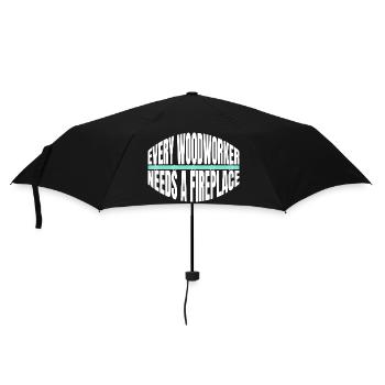 Arboriculteurs Casque de sécurité Amateurs Menuiserie - Parapluie standard - noir - Devant