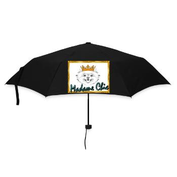 Madame Chic, T-shirt, pull, accessoires - Parapluie standard - noir - Devant