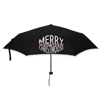 statement christmas tree bday christmas beards - Regenschirm (klein) - Schwarz - Vorne
