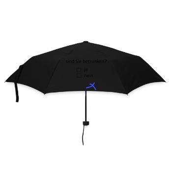 sind Sie betrunken? - Regenschirm (klein) - Schwarz - Vorne