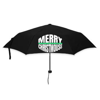 Santa Dinosaur Fan Birthday Present Idea Comic - Umbrella (small) - black - Front