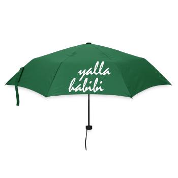 Yalla habibi - Regenschirm (klein) - Flaschengrün - Vorne