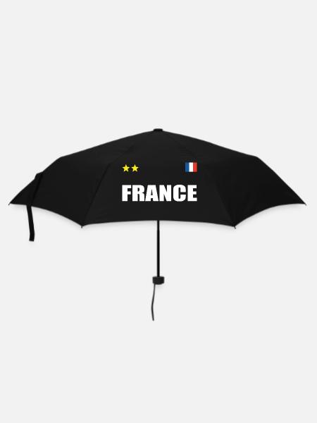 Maillot De Foot France Avec Coeur - Parapluie standard - noir
