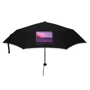 Sonne Meer nichts Mehr - Regenschirm (klein) - Schwarz - Vorne