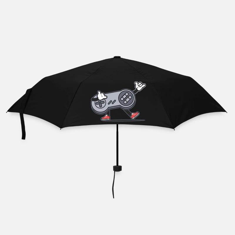 Gamer Retro console video games - Umbrella (small) - black