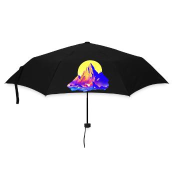 Mountain hiking Hike Mountain hikers Mountains Hiking - Umbrella (small) - black - Front