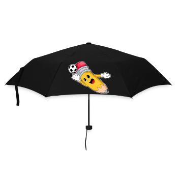 Pencil Soccer Player Soccer - Parapluie standard - noir - Devant