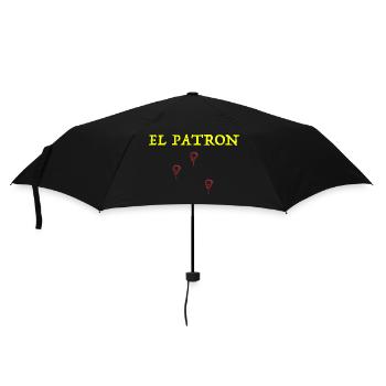 El Patron| Mafia Pablo Escobar lustige Sprüche Fun - Regenschirm (klein) - Schwarz - Vorne