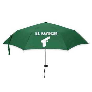 El Patron! Mafia Pablo Escobar Funny Sayings Fun - Umbrella (small) - bottlegreen - Front