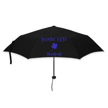 FÊTE DES MÈRES. BONNE FÊTE MAMAN. MAMAN. FÊTE - Parapluie standard - noir - Devant