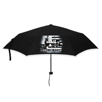 Conducteur de train, locomotive américaine, drapeau des États-Unis - Parapluie standard - noir - Devant