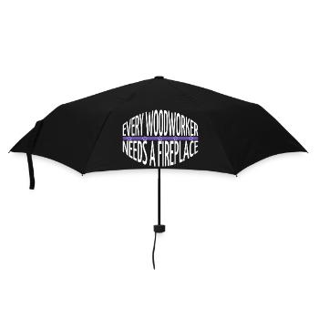 birthday present idea plumber birthday gift - Regenschirm (klein) - Schwarz - Vorne