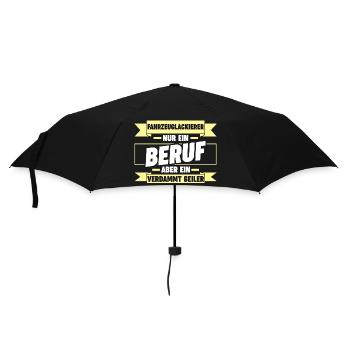 Lackierer Autolackierer Fahrzeuglackierer - Regenschirm (klein) - Schwarz - Vorne
