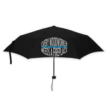 Citation Amateurs Fiers T-shirts Carpenter Skull - Parapluie standard - noir - Devant