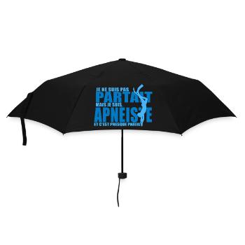 apnée plongée plongeur apnéiste - Parapluie standard - noir - Devant