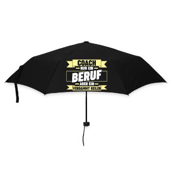 Mannschaft Trainer Und Coach - Regenschirm (klein) - Schwarz - Vorne