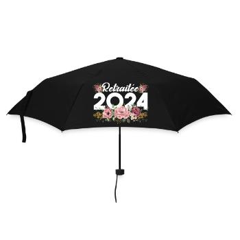 Retraitée 2024 - Parapluie standard - noir - Devant