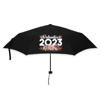 Retraitée 2023 - Parapluie standard - noir - Devant