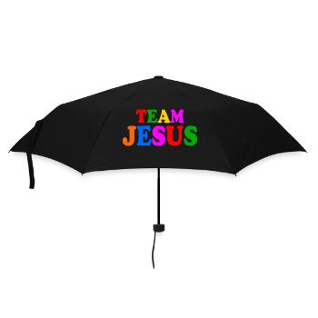 Team jesus lgbt - Umbrella (small) - black - Front