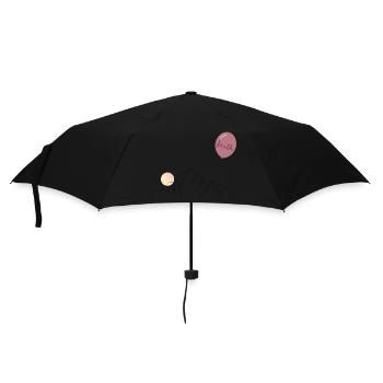 "Faithoverfear" – christliches, religiöses Design - Regenschirm (klein) - Schwarz - Vorne