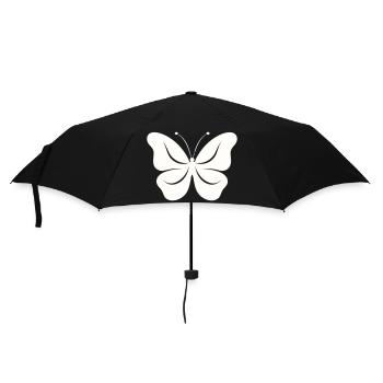The simple butterfly - Umbrella (small) - black - Front