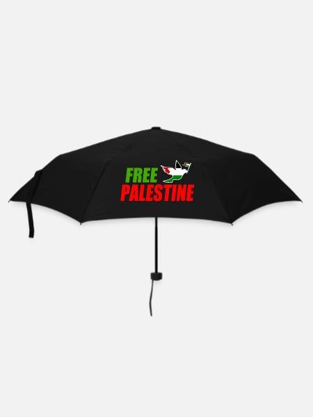 Free palestine - Regenschirm (klein) - Schwarz