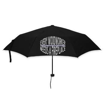 Déclaration du charpentier de construction - Parapluie standard - noir - Devant