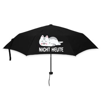 Bitte nicht Heute Müde Katze will schlafen Katzen - Regenschirm (klein) - Schwarz - Vorne
