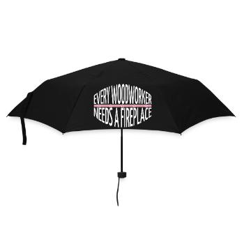 Jokes Woodcutter Aaron Carpenter Tshirts - Umbrella (small) - black - Front