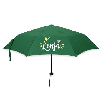 Couronne de nom Lenja - Parapluie standard - vert bouteille - Devant