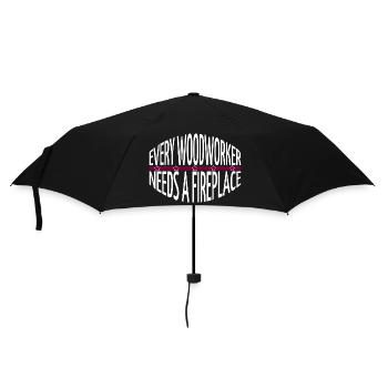 Cutter Charpentier T-shirts Geek Foresterie Marteau-piqueur - Parapluie standard - noir - Devant