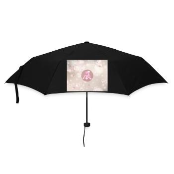 2024, Japanese Kanji New Year 2024, Japanese - Umbrella (small) - black - Front